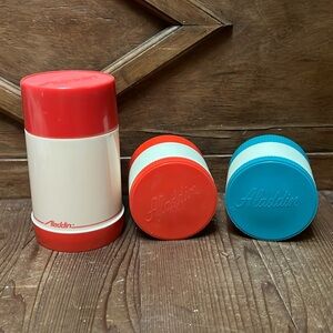 Vintage Lot of 3 Aladdin Thermos